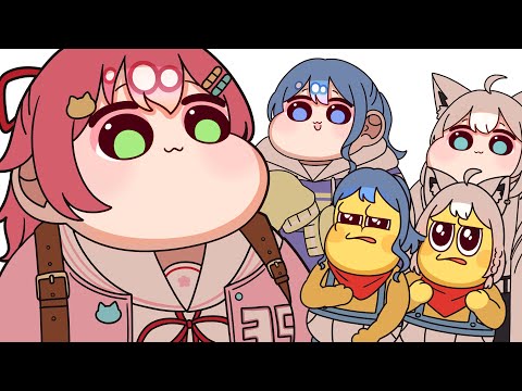 【手描き】位置調整が下手くそ過ぎるみこち🌸【ホロライブ/さくらみこ/星街すいせい/白上フブキ】