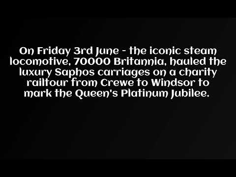 A Royal Railway Auction   the iconic steam locomotive, 70000 Britannia, hauled the luxury Saphos car