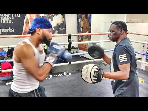 Son of 80’s RAP LEGEND gets in work at the Mayweather Boxing Club