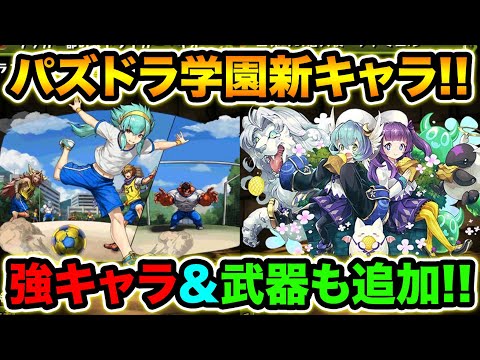 新キャラ3体追加！パズドラ学園の新キャラ性能公開！木水枠にまともなキャラがようやく来ました！【スー☆パズドラ】
