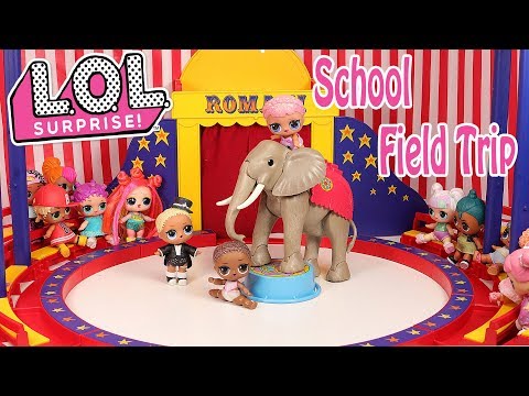 LOL Surprise Dolls School Field Trip Stop Motion Video🎪🚌