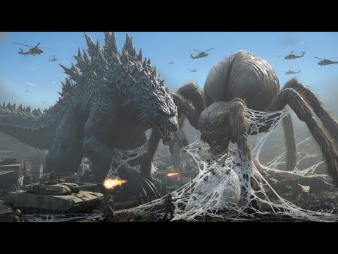 Godzilla vs Giant Spider -  Battle to Save Tokyo | Full Movie