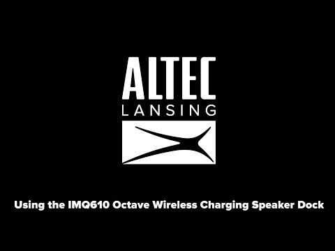 Using the IMQ610 Octave Wireless Charging Speaker Dock