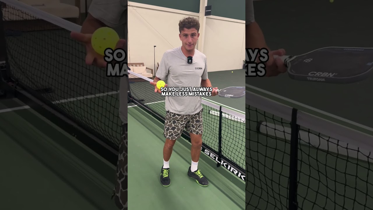 Secret Tip For Hitting Resets in Pickleball! #pickleball #pickleballtips