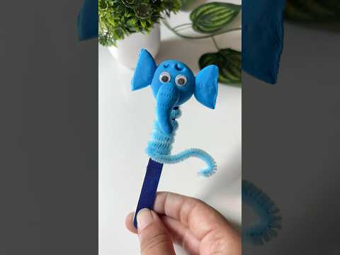 Easy kids clay craft🤪#shorts #trending #viralvideo #youtubeshorts #anaya #viralshorts#kidsvideo#art
