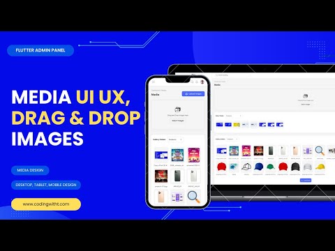 Flutter Web Drag and Drop Image Uploader | Advanced Media Management in Admin Pane