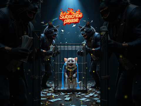 Kitten in Danger! 🐱💥 Brave and Clever Cat Mom to the Rescue! 🐾 #cat #story #kittendrama#shorts#viral