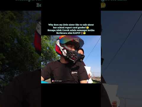 Kenapa Adek Cewek suka ngomongin Rapot⁉️🤔 #shorts #motovlog #adek #cewek #rapot #sekolah #viral