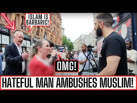LOVELY LADY DISRUPTED BY BIGOT MAN - RUNS OFF