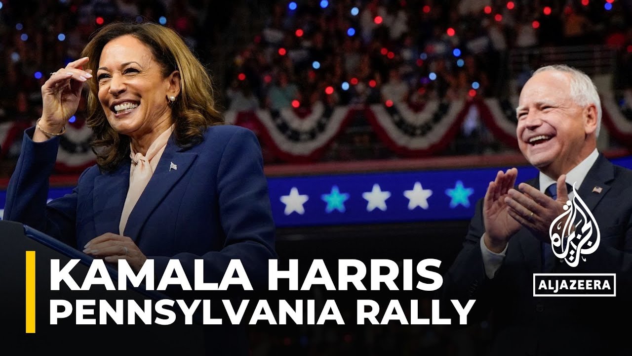 Harris and Walz hold election rally in Philadelphia