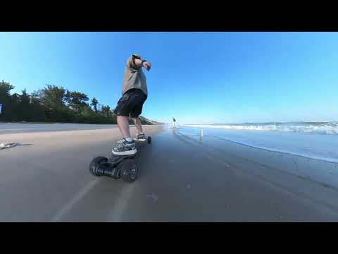 Meepo Electric Skateboard - Meepo Hurricane Ultra - Kieran Skating On The Beach