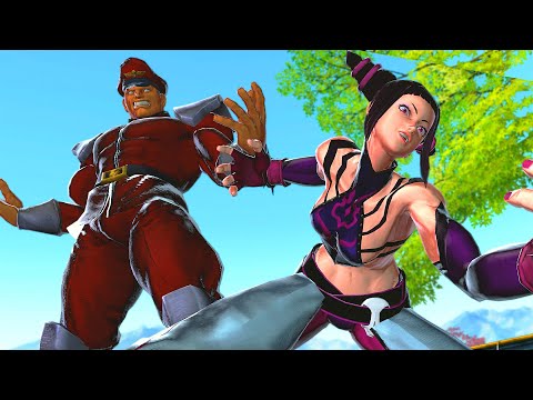 Bison & Juri Special Intros - Street Fighter x Tekken