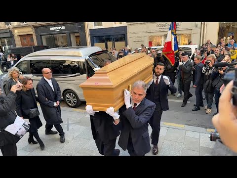 Funeral of Claudia Cardinale : coffin arrives at Saint-Roch church | AFP