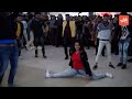 Madhavi Latha Flash Mob for Megastar Song at a Hyd  Mall