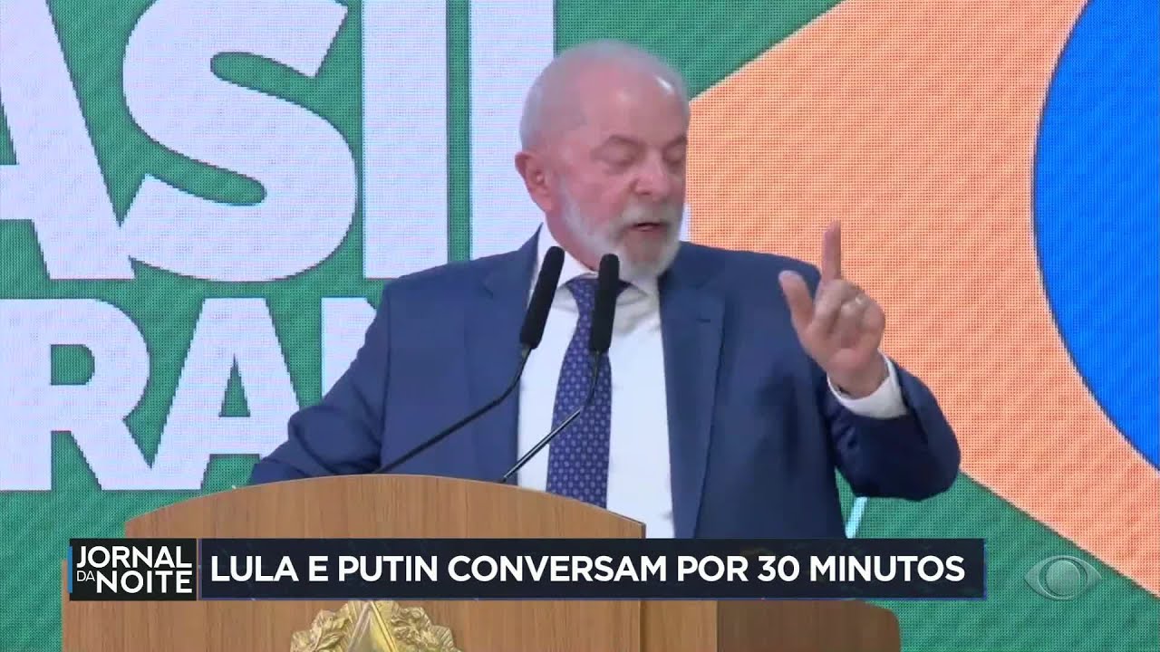 Presidente Lula e Putin conversam por 30 minutos