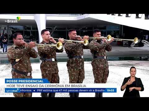 Cerimônia da posse de Lula é ensaiada na Esplanada