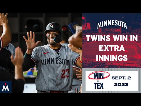 Twins vs. Rangers Game Highlights (9/2/23) | MLB Highlights video clip