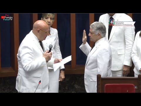 Ginette Bournigal  "Juramentada como SECRETARIA  del nuevo gabinete de Eduardo Estrella" SenadoRD