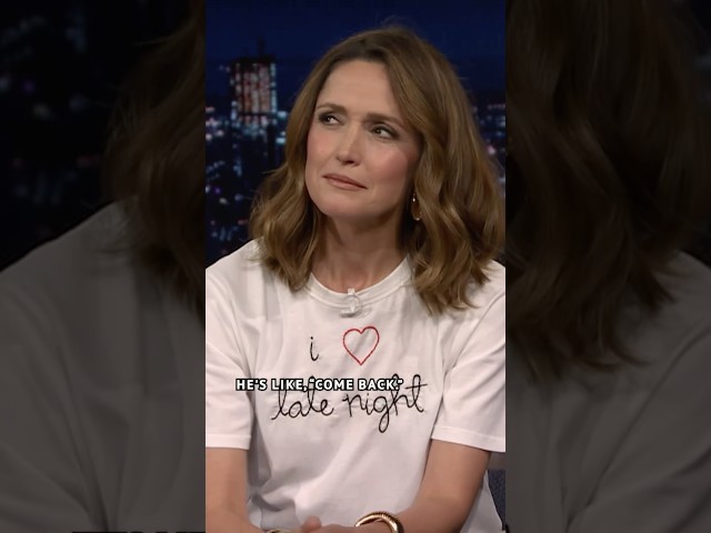 #RoseByrne learned what a “man in a gray suit” is while on vacation 😳 #FallonTonight