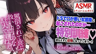 【ドS/罵倒】クールで口が悪い女護衛に起こされたが…特別訓練がはじまり逆らえずに主従逆転してしまう…！！【男性向けシチュエーションボイス】C