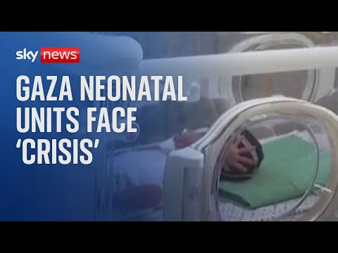 Israel-Hamas war: Neonatal units in Gaza hospitals face 'crisis'