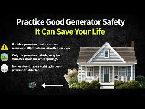 Stay safe and warm: Generator safety as fall chill moves in