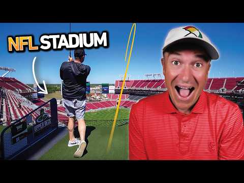 Unique Golf Challenge at Raymond James Stadium with Lets Play Thru