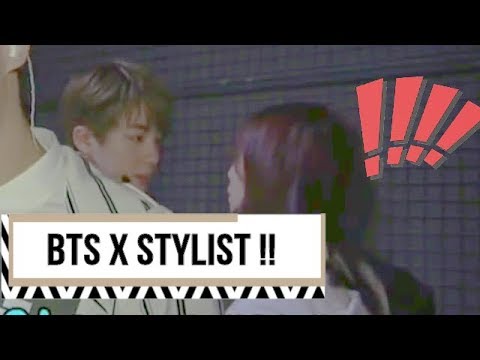bts moment with stylist