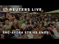 LIVE: SAG-AFTRA members speak as deal approved after 118-day strike
