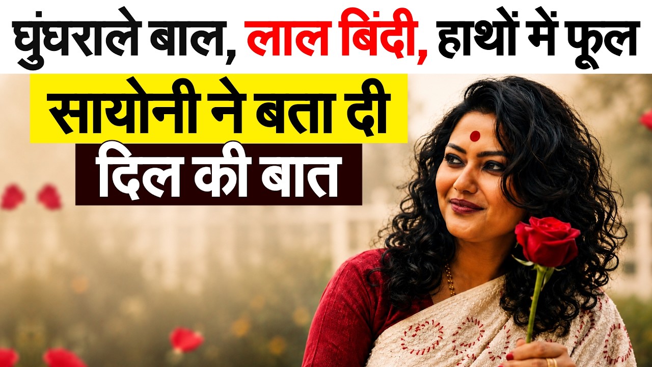घुंघराले बाल, लाल बिंदी, हाथों में फूल, Saayoni Ghosh ने बता दी दिल की बात