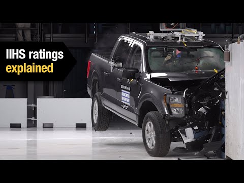 2023 large pickup truck IIHS ratings explained