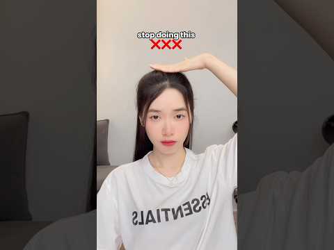 Tips buộc tóc nửa đầu cực đơn giản chỉ với 1 chiếc thun nè 🥰