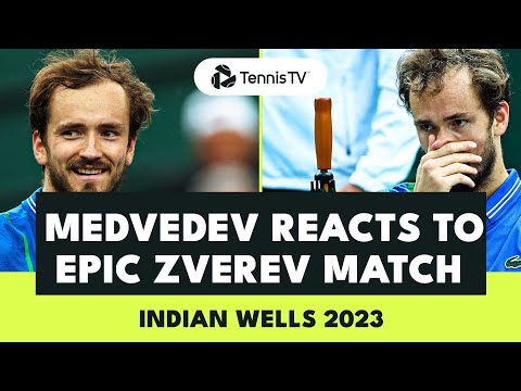 Daniil Medvedev Reacts To Dramatic Win vs Alexander Zverev 🗣️ | Indian Wells 2023