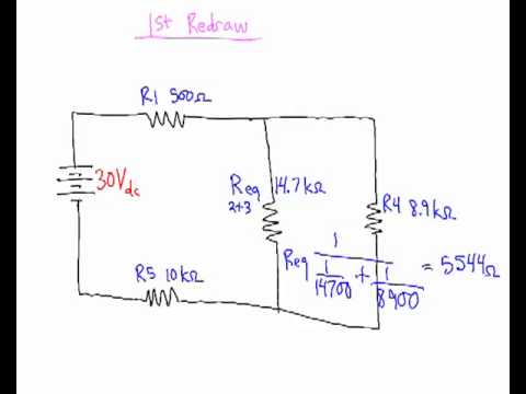 solving series parallel circuits - YouTube circuit diagram solver 