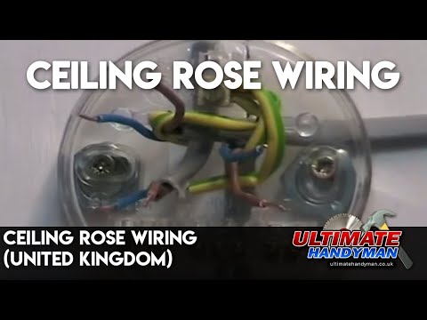 Ceiling rose wiring (United Kingdom) - YouTube