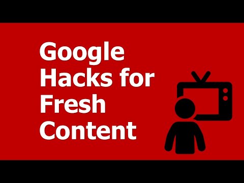 Google Hacks to Find Fresh Topic by Time Horizon and Media Type