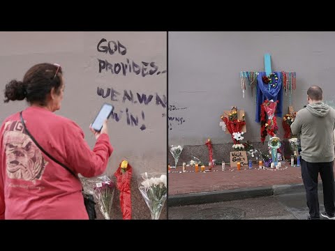 Flowers and other tributes to the victims of truck-ramming in New Orleans | AFP