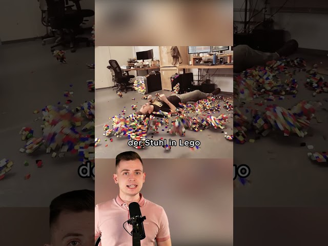 Alles was dieser Mann berührt verwandelt sich in Lego 🤣