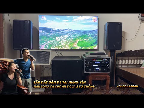 Đức đi lắp dàn | Hát karaoke cực mượt trên dàn âm thanh D3, không gian 25m2, sang trọng, gọn gàng
