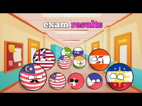 Countries exam results 😄 🤣 😂 #countryballs