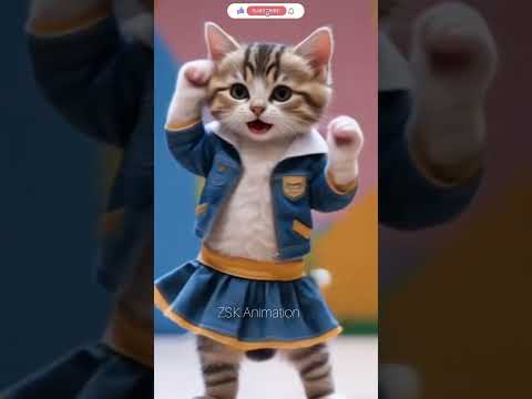 Dudi dudi Dum dum 🐾😻 ZSK Animation  #aicat #shortfeeds #catfunny #catlovers