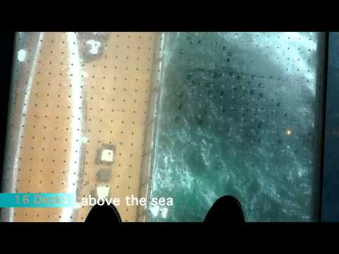 Video: Up In The Air: 16 Decks Above The Sea On, The SeaWalk on Royal Princess