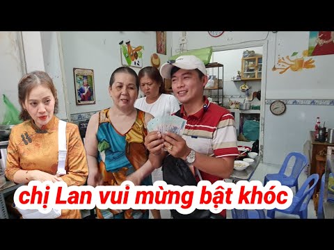 Chị Lan vợ anh khanh vui mừng bật khóc khi hảo nhân chia sẻ đều này