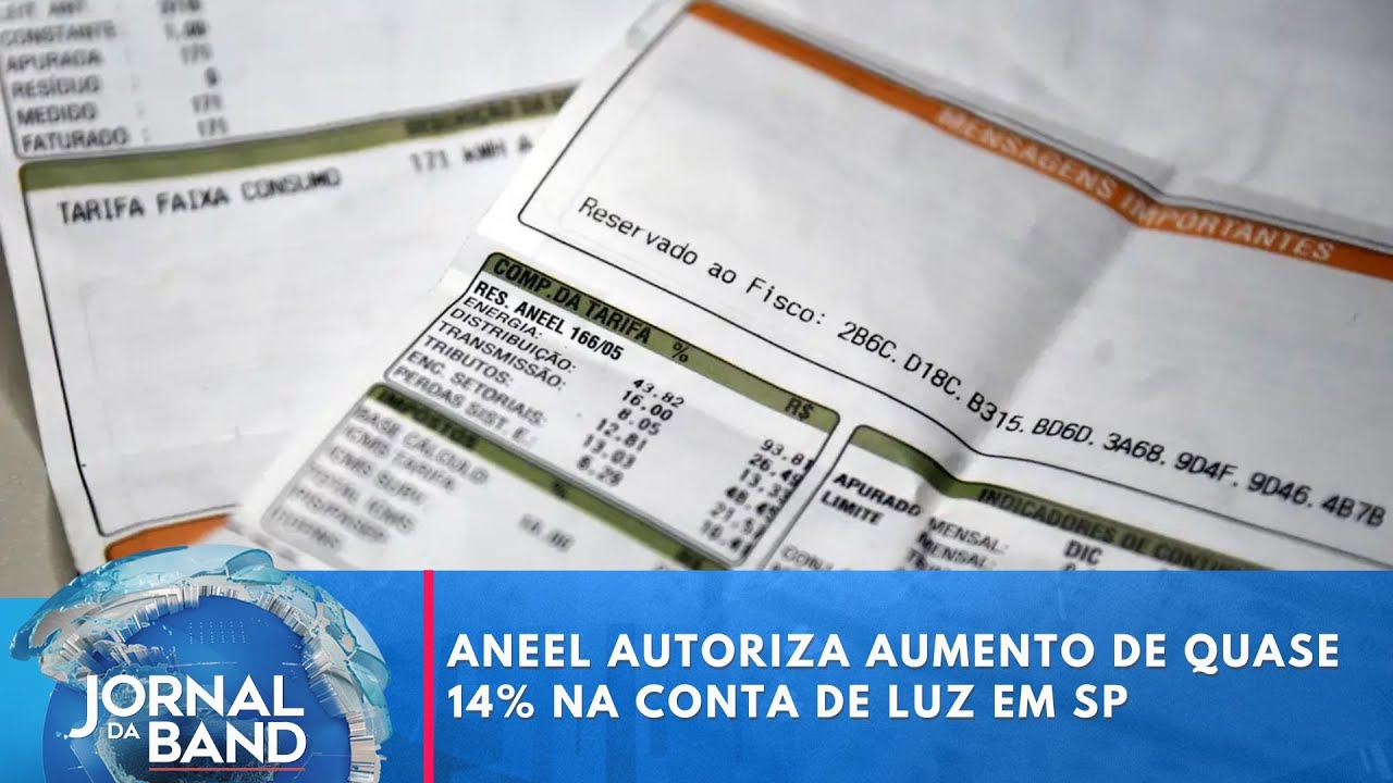 Aneel autoriza aumento de quase 14 na conta de luz na Grande SP