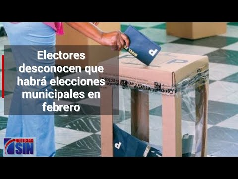Electores desconocen que habrá elecciones municipales en febrero