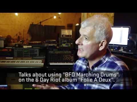 Steve Levine talks about BFD Marching Drums expansion pack on 6 Day Riot album