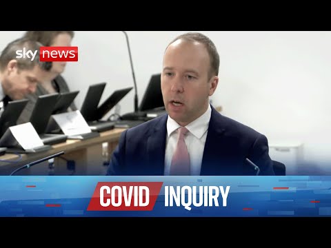 Watch UK COVID Inquiry | Matt Hancock gives further evidence | Friday 1st December