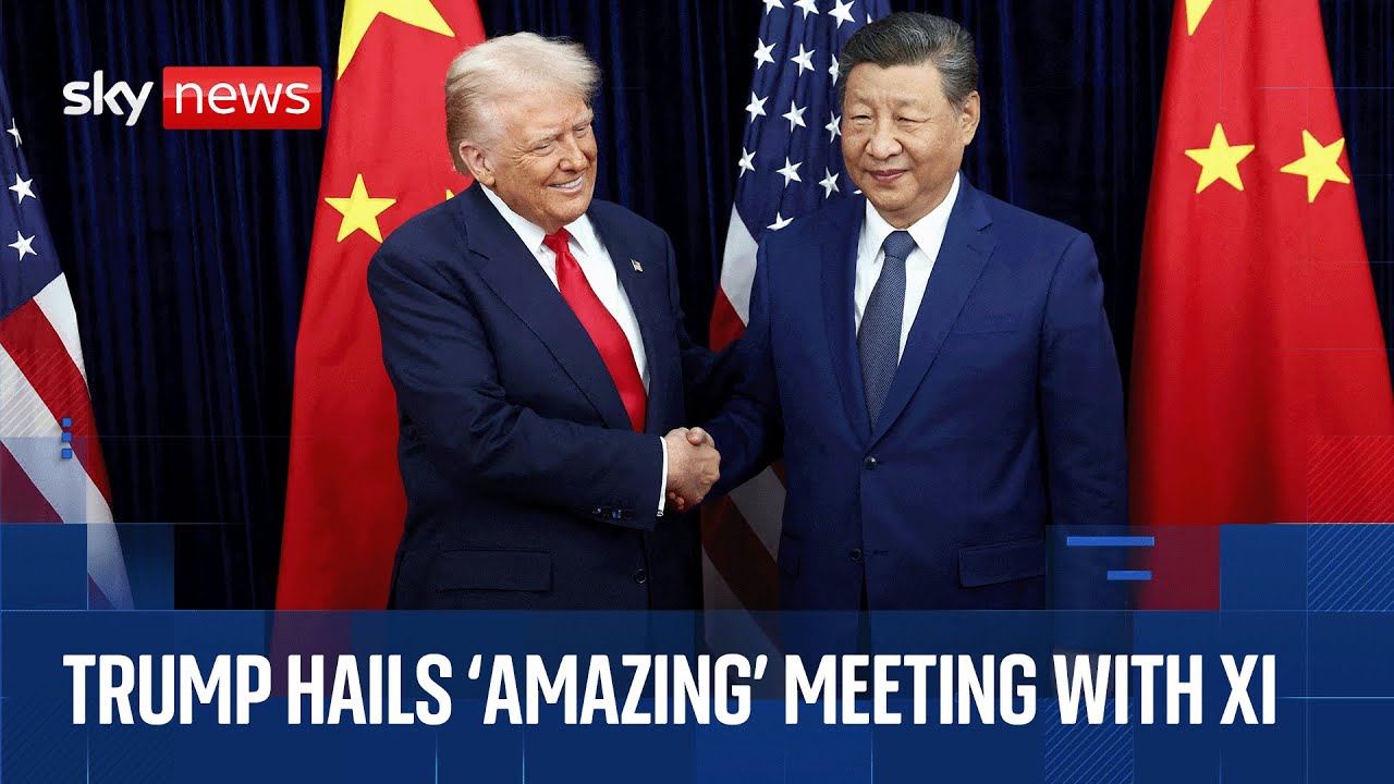Donald Trump meets China's Xi Jinping in South Korea | Sky News coverage