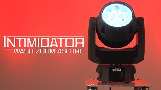 Chauvet DJ Intimidator Wash ZOOM 450 IRC Moving Head Wash Light with Zoom in action - learn more