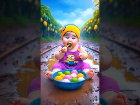❤️ Evolution of Baby: Train Attack on Baby for Food Eating #cat #cute #love #shorts BabyLos 85